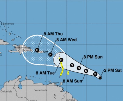 Maria, la nouvelle tempête tropicale qui menace Haïti.