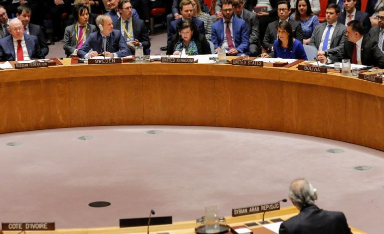 ONU: Échec de la Russie à faire condamner les frappes occidentales en Syrie