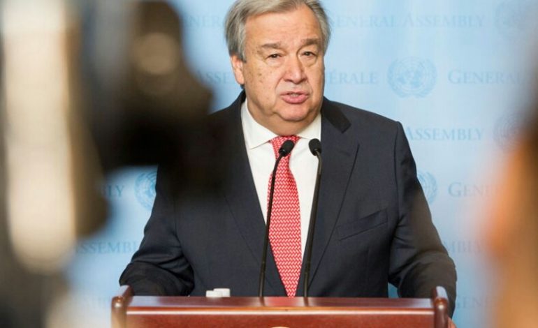 Le Secrétaire Général de l’ONU, Antonio Guterres, avertit le monde sur les conséquences désastreuses du changement climatique d’ici 2020