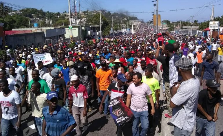 Mega-manifestation à Port-au-prince contre la dilapidation des fonds Pétrocaribe