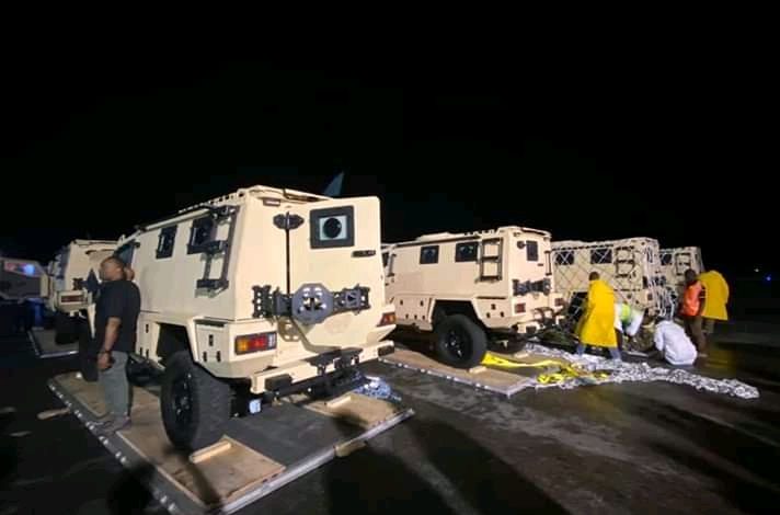 Les véhicules blindés sont arrivés en Haïti