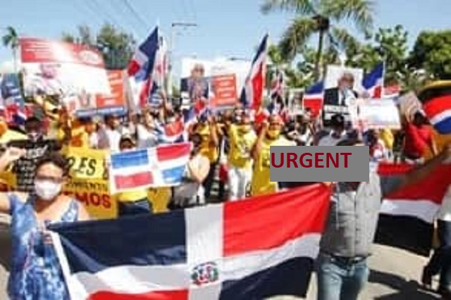 Des Dominicains ont manifesté pour réclamer l’expulsion des haïtiens illégaux
