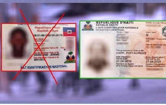 "L' Ancienne carte d'identification nationale n'est plus en vigueur" rappelle le Ministre Rockfeller Vincent