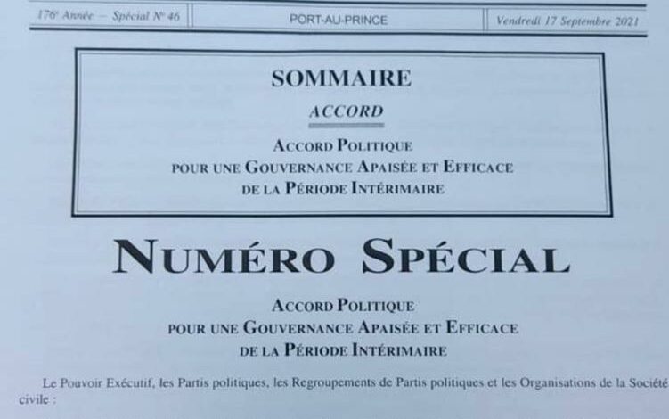 Lyonel Valbrun qualifie d’illégale la parution de l’accord du PM Ariel Henry dans le journal Le Moniteur