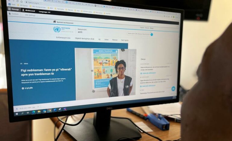 Journée des Nations-Unies : l’ONU en Haïti lance un nouveau site Web en créole 