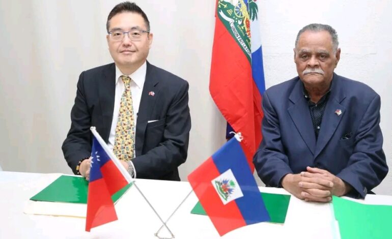 Signature d’une convention entre Haïti et Taïwan pour combattre le choléra 