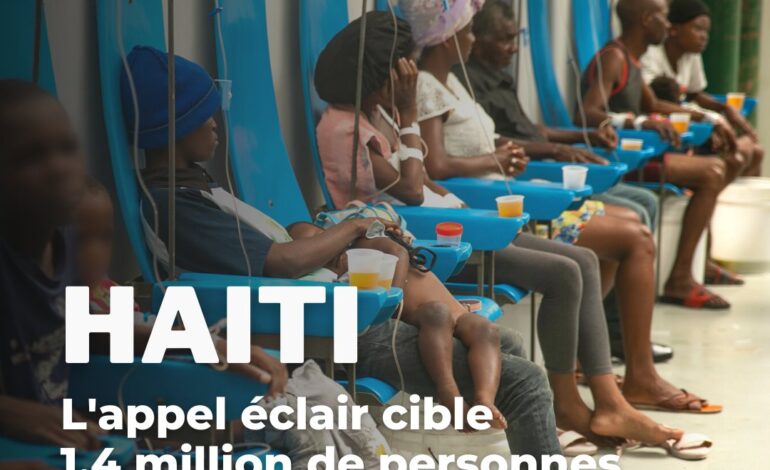 Haïti : le gouvernement, l’ONU et leurs partenaires lancent un appel de fonds humanitaire de 145,6 millions de dollars