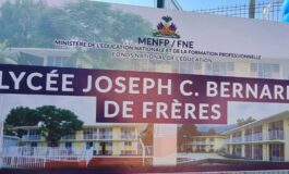 Haïti-Éducation : inauguration du Lycée Joseph C. Bernard de Frères 