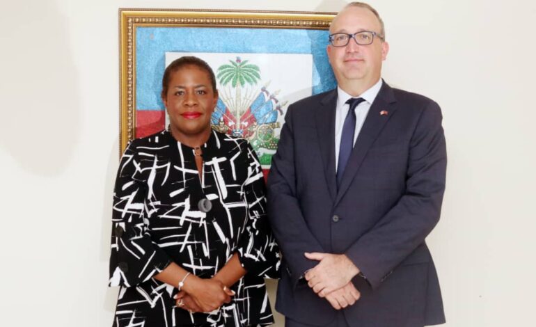 Haïti : la Ministre a.i de la justice rencontre l’Ambassadeur du Canada