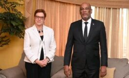 Rencontre entre le PM Ariel Henry et la nouvelle cheffe du BINUH 