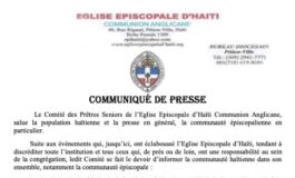 Église épiscopale d'Haïti : un comité ad hoc est constitué pour prendre la direction de l'église 