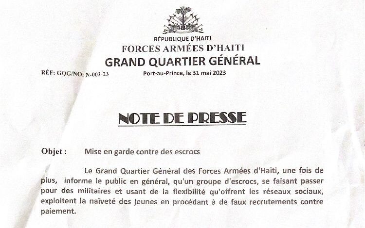 Des escrocs se font passer pour des militaires : les FAD’H lancent une mise en garde 