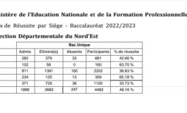 Le MENFP publie les résultats des examens du bac unique pour les Nippes et le Nord-Est