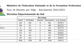 Publication des résultats des examens du bac unique pour le Sud