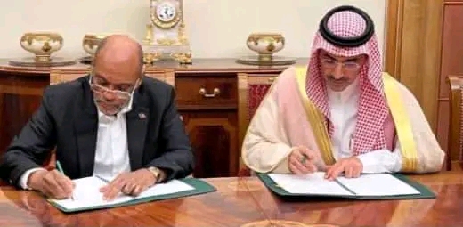 Signature d’un protocole d’accord entre Haïti et l’Arabie Saoudite